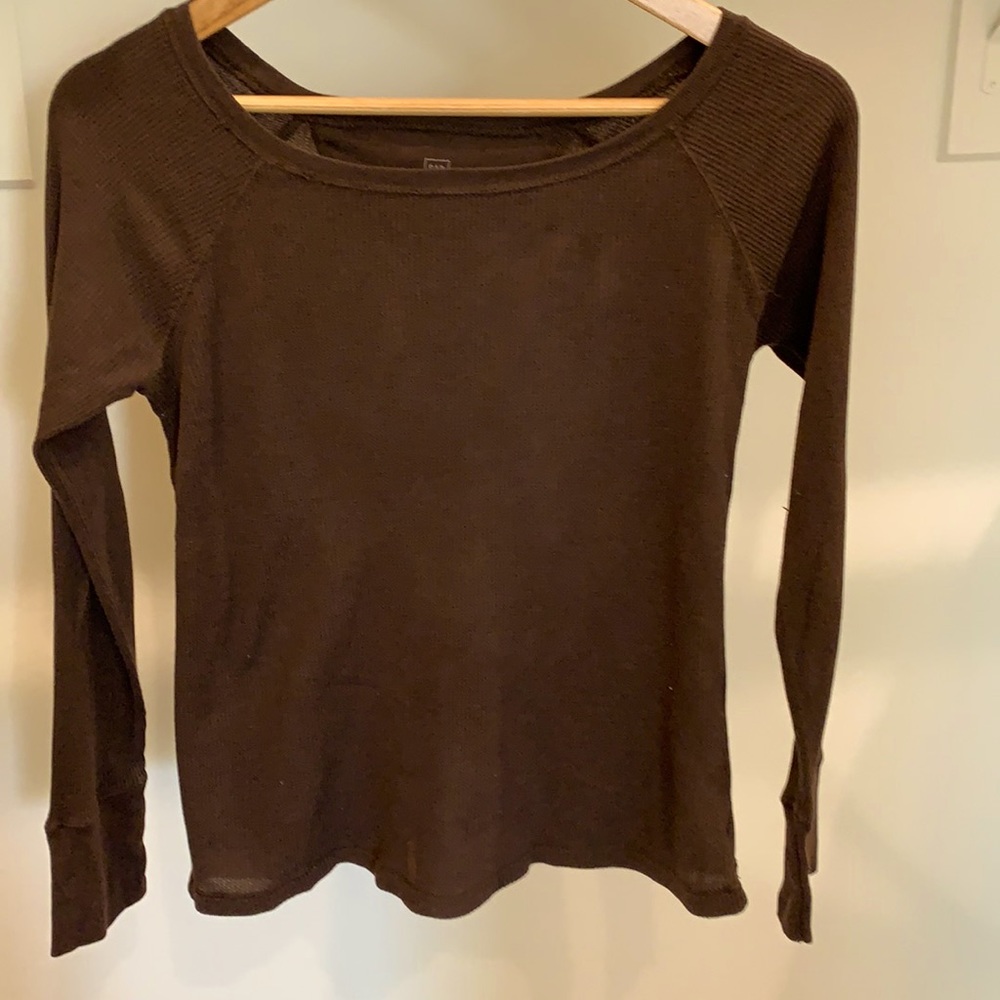 Gap Brown Waffle Knit Top